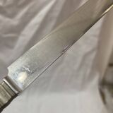 Couteaux à fromage argent ébène XIX ème