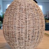 Woven rattan pendant light - H38cm