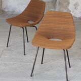 Pair of "barrel" chairs 1965 Pierre Guariche