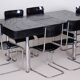 Bauhaus Extendable Dining Table in Oak Veneer and Chrome, 1930s