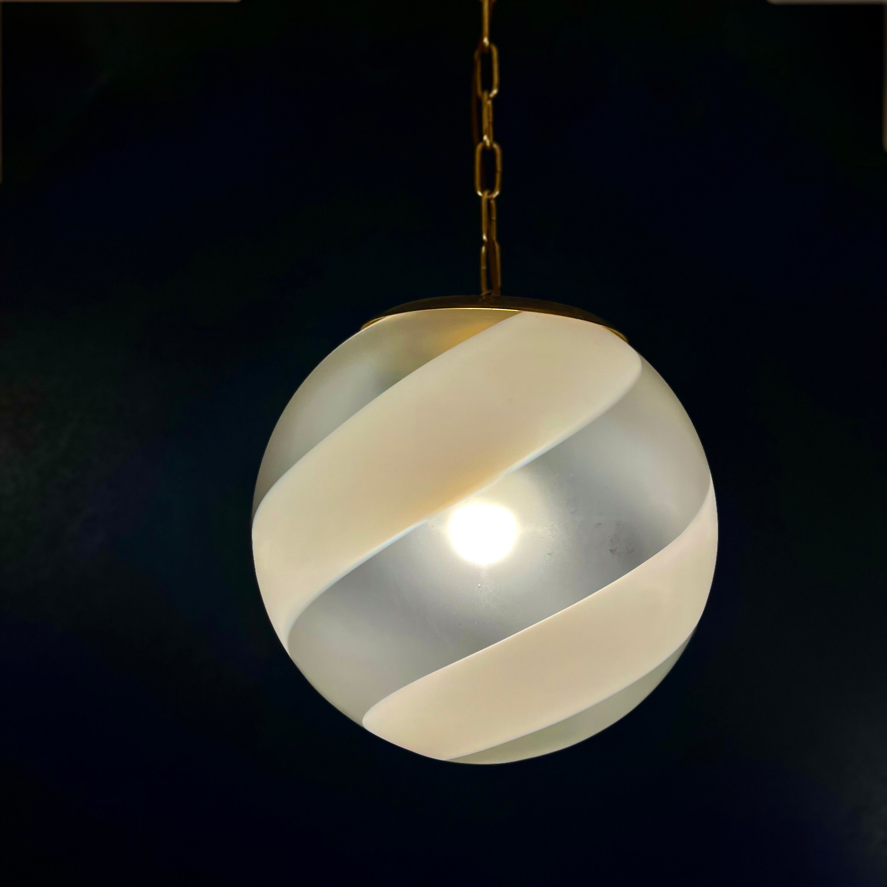 Ceiling glass ball lamp