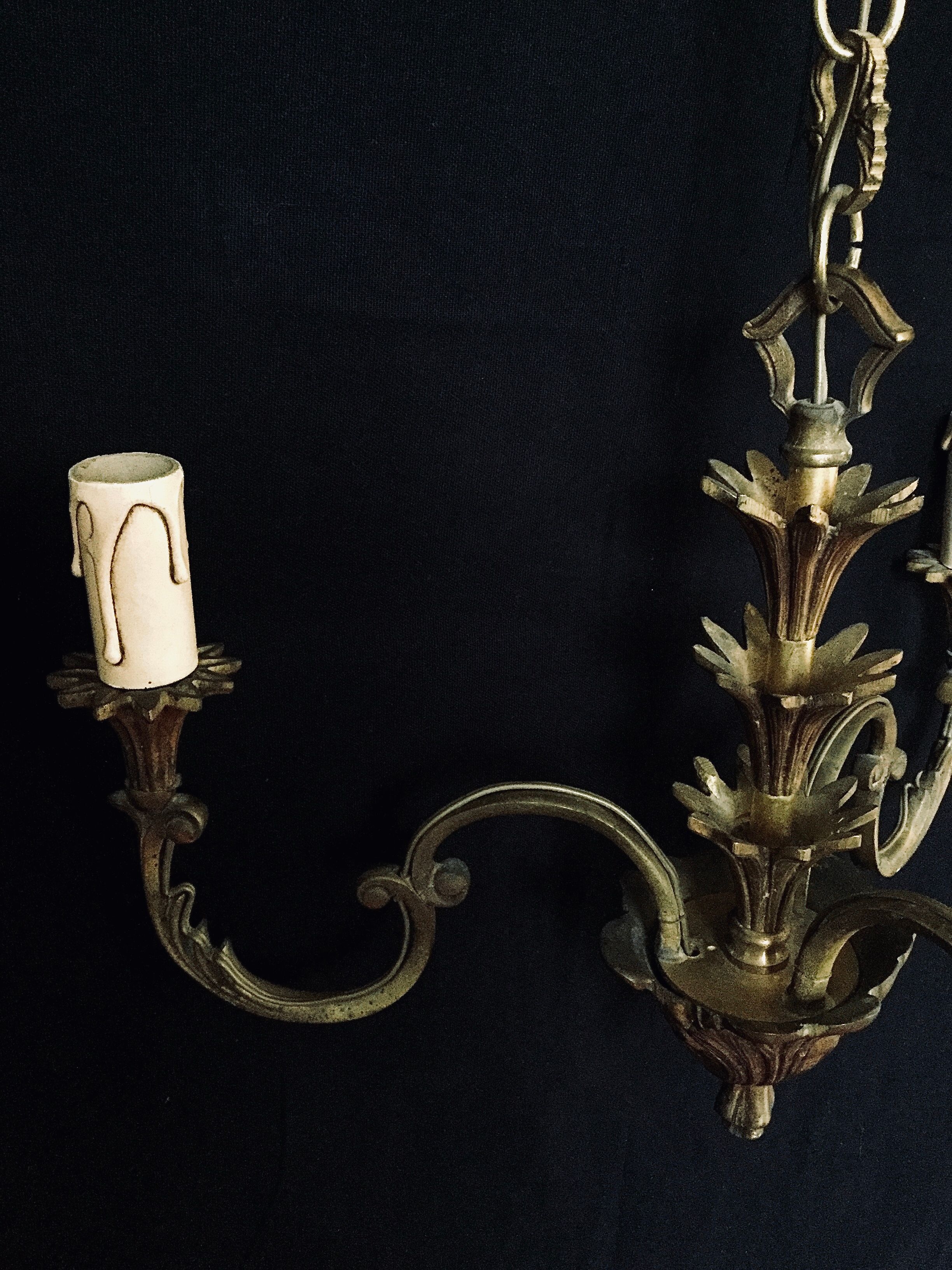 Lustre 3 bronze lights