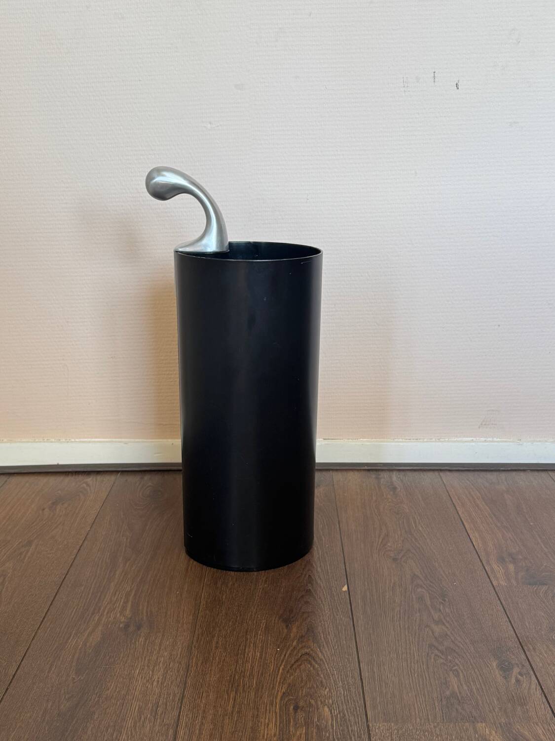 Modernist Italian Metal and Black Abs Umbrella Stand Model Golf by Magis