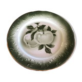 Plate Luneville apple décor