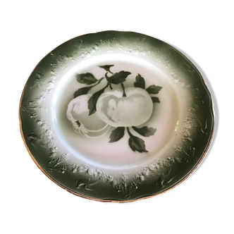 Assiette Luneville décor pommes