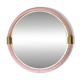 Mid-Century Modern Round Torchon-Torciglione Murano Glass Mirror in Barovir