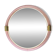 Mid-Century Modern Round Torchon-Torciglione Murano Glass Mirror in Barovir
