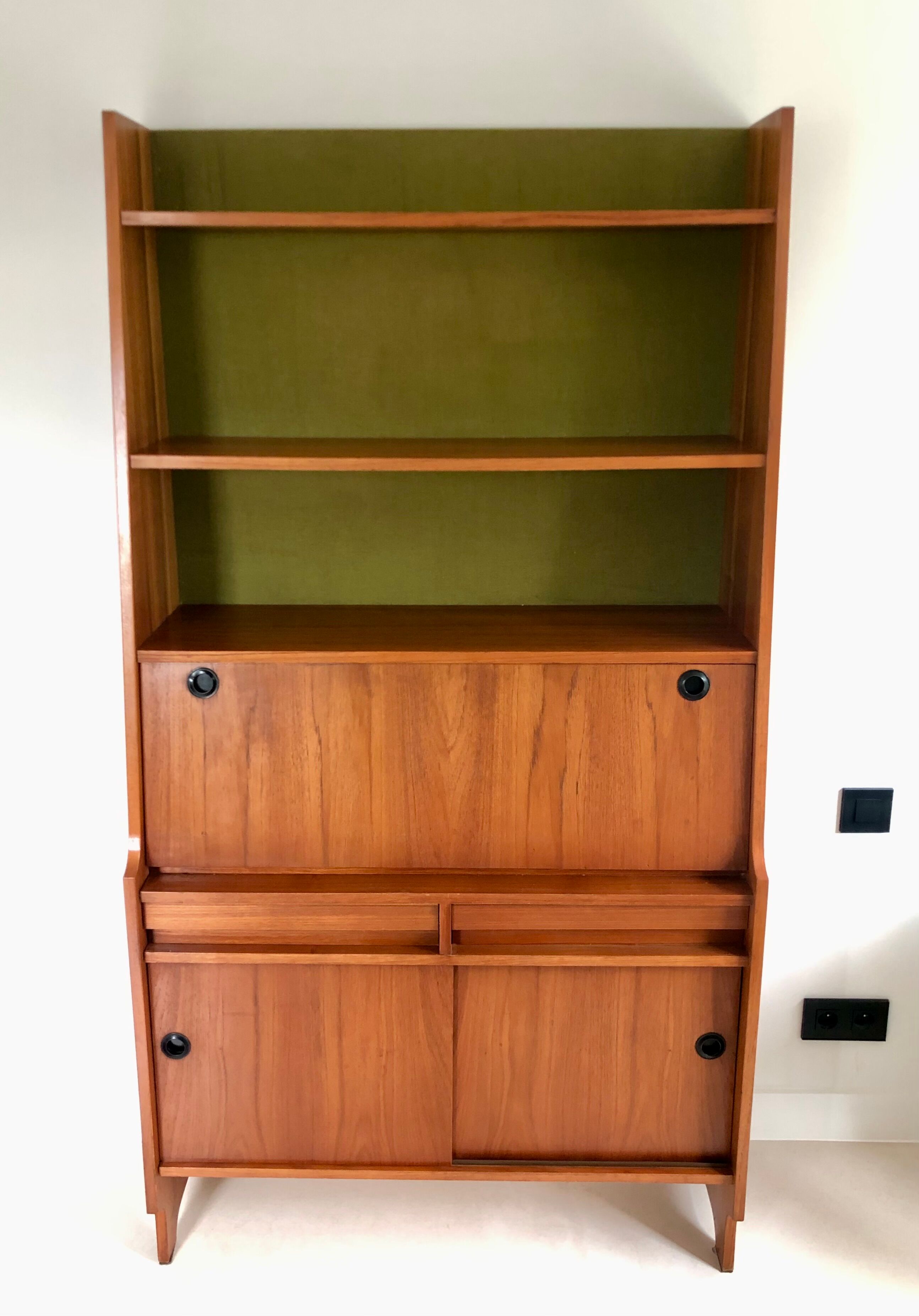 Vintage library secretary, italy 60s