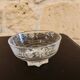 8 verres vintage en verre gravé pied étoile
