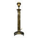Lamp foot in gilded brass and black marble Louis XVI era around 1900