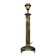 Lamp foot in gilded brass and black marble Louis XVI era around 1900