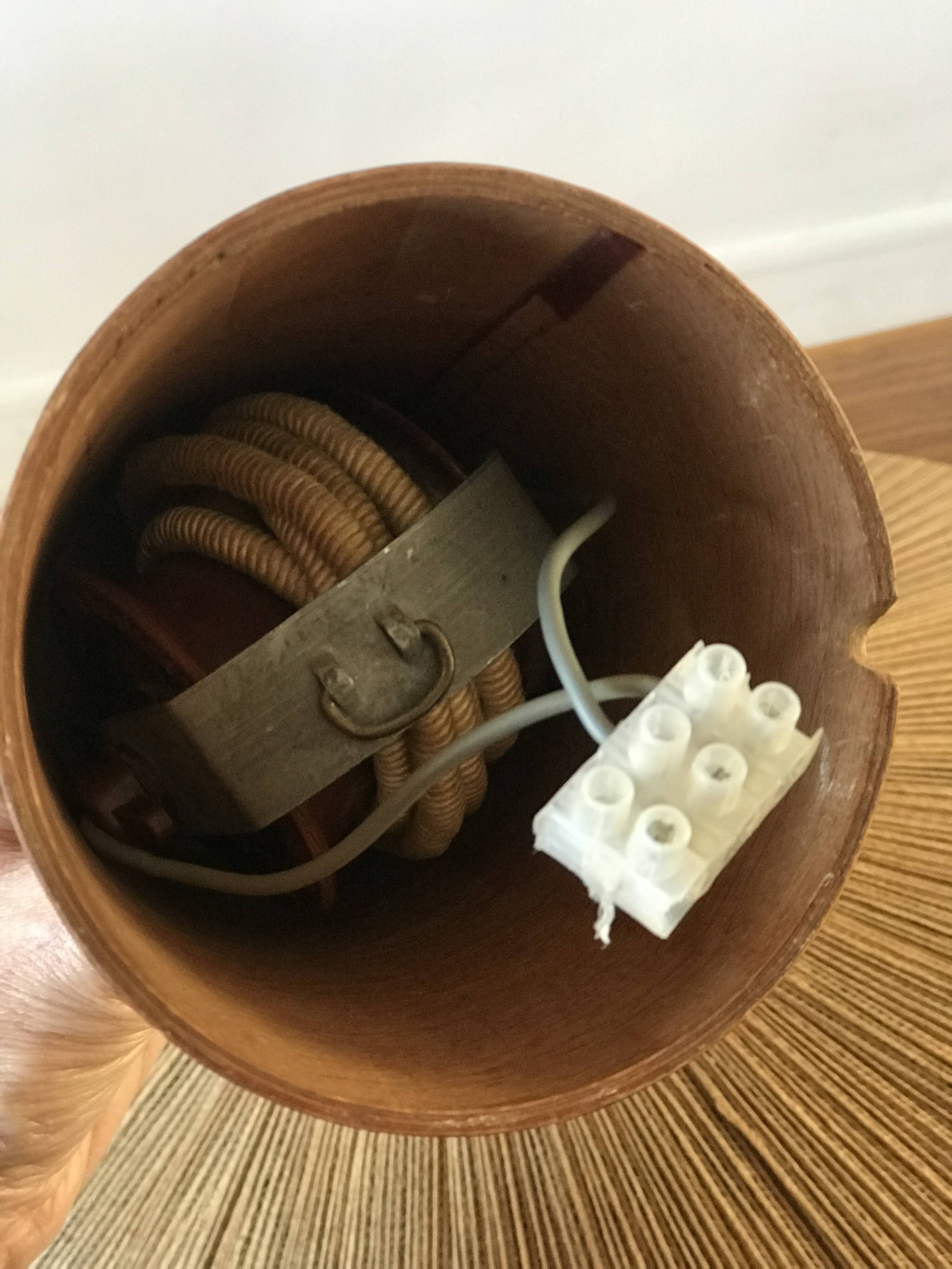 Suspension temde leuchten en teck et corde