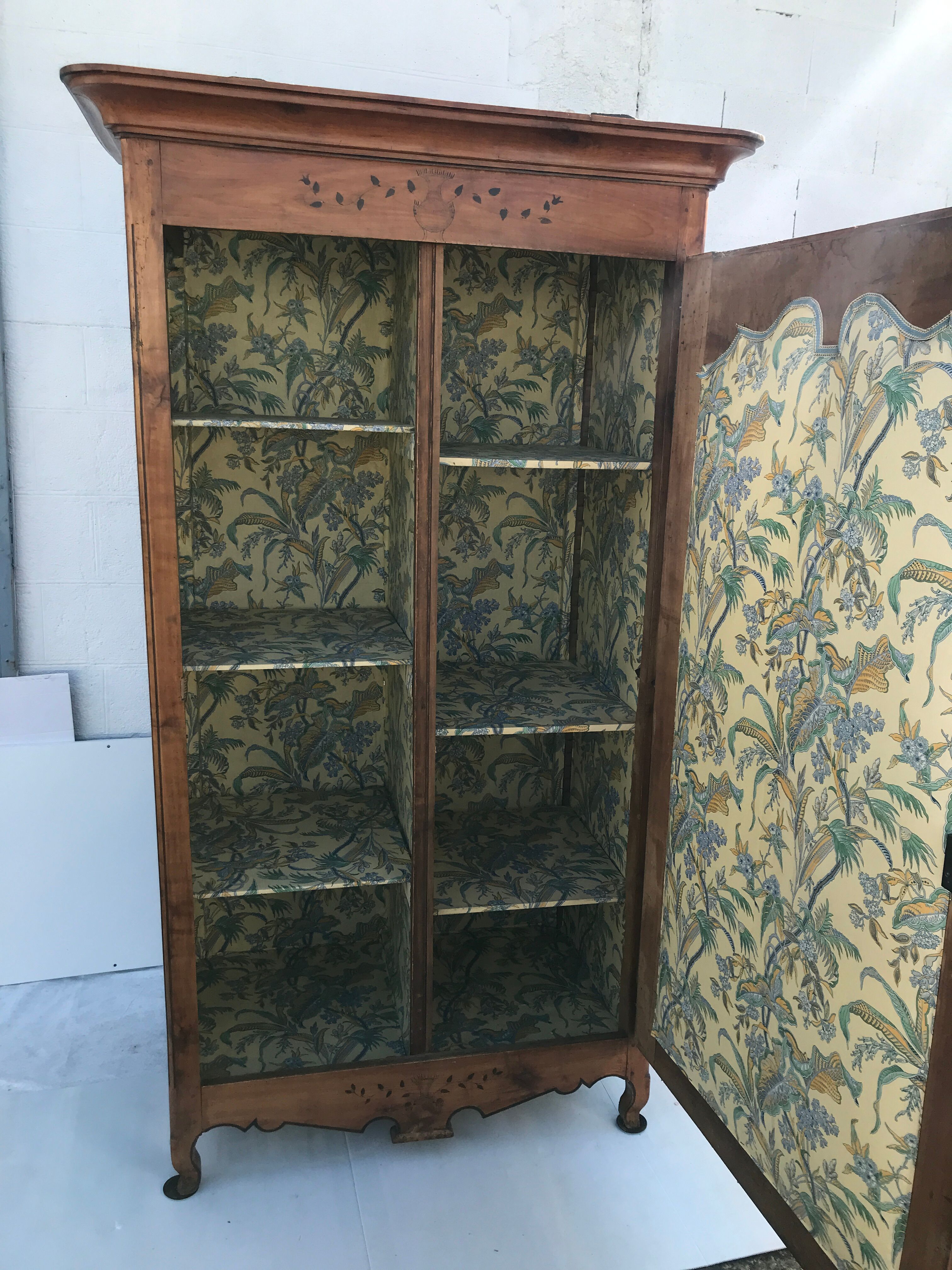 Louis XV marquetry bonnetière 1950s