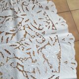Hands brodee round tablecloth