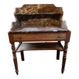 Wooden and marble dressing table
