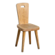 Chaise en Pin massif par Christian Durupt, Meribel 1960