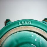 Vallauris green and gold boat wheel ashtray