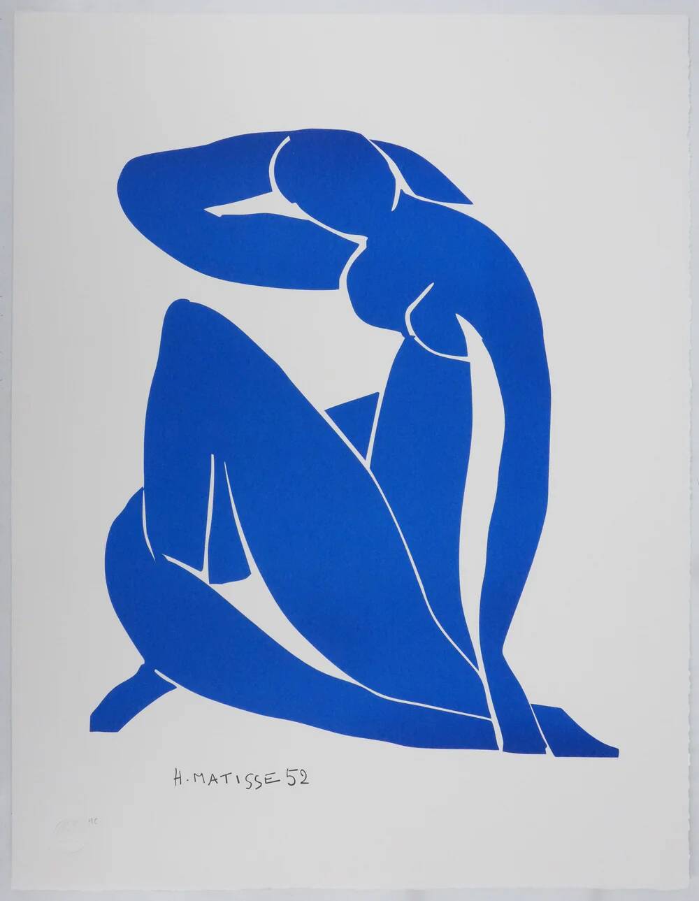 Henri Matisse: Blue Nude V, signed lithograph