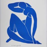 Henri Matisse: Blue Nude V, signed lithograph