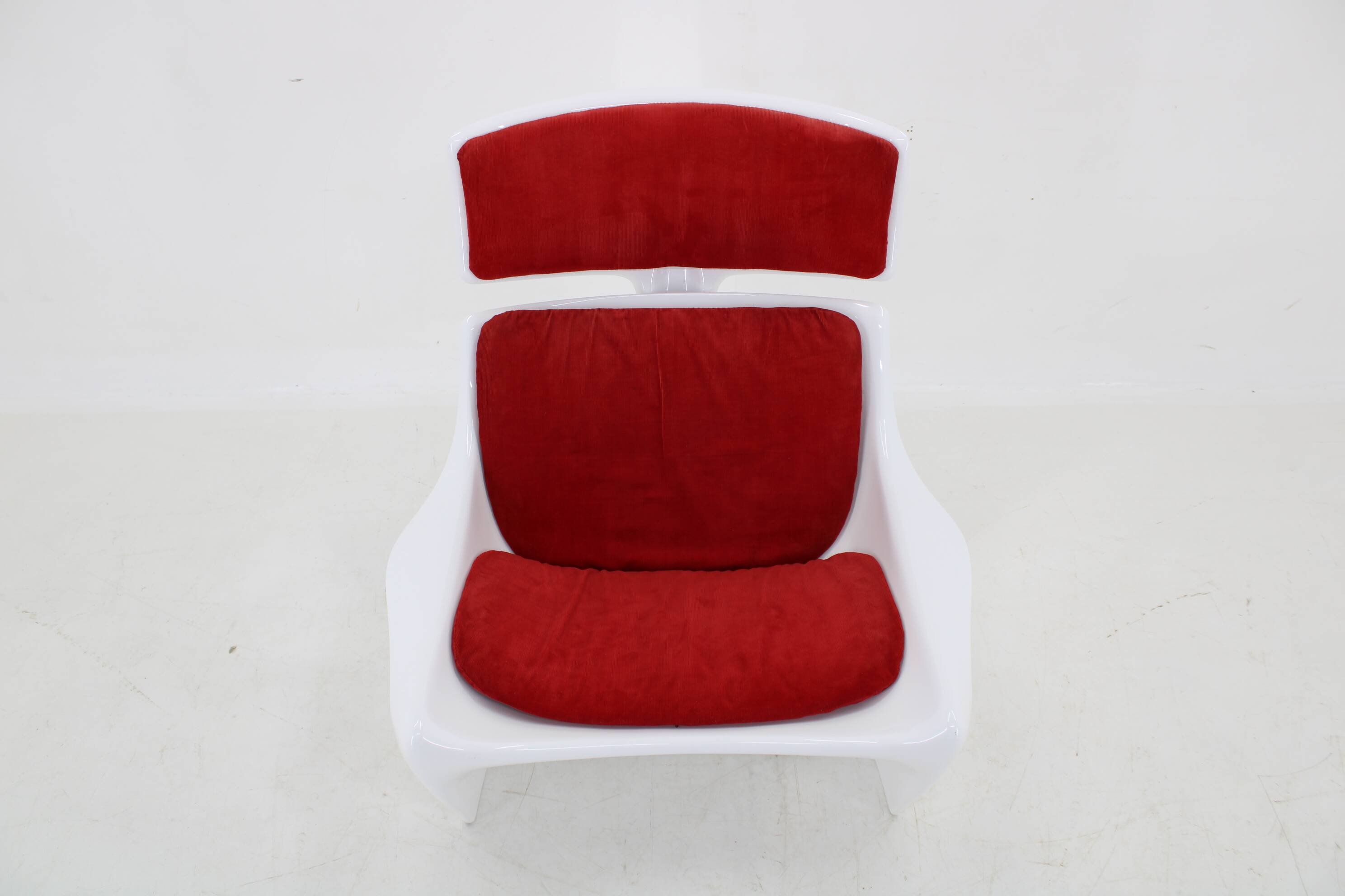 1960s Steen Ostergaard 'President' Fiberglass Lounge Chair for Cado, Denmark