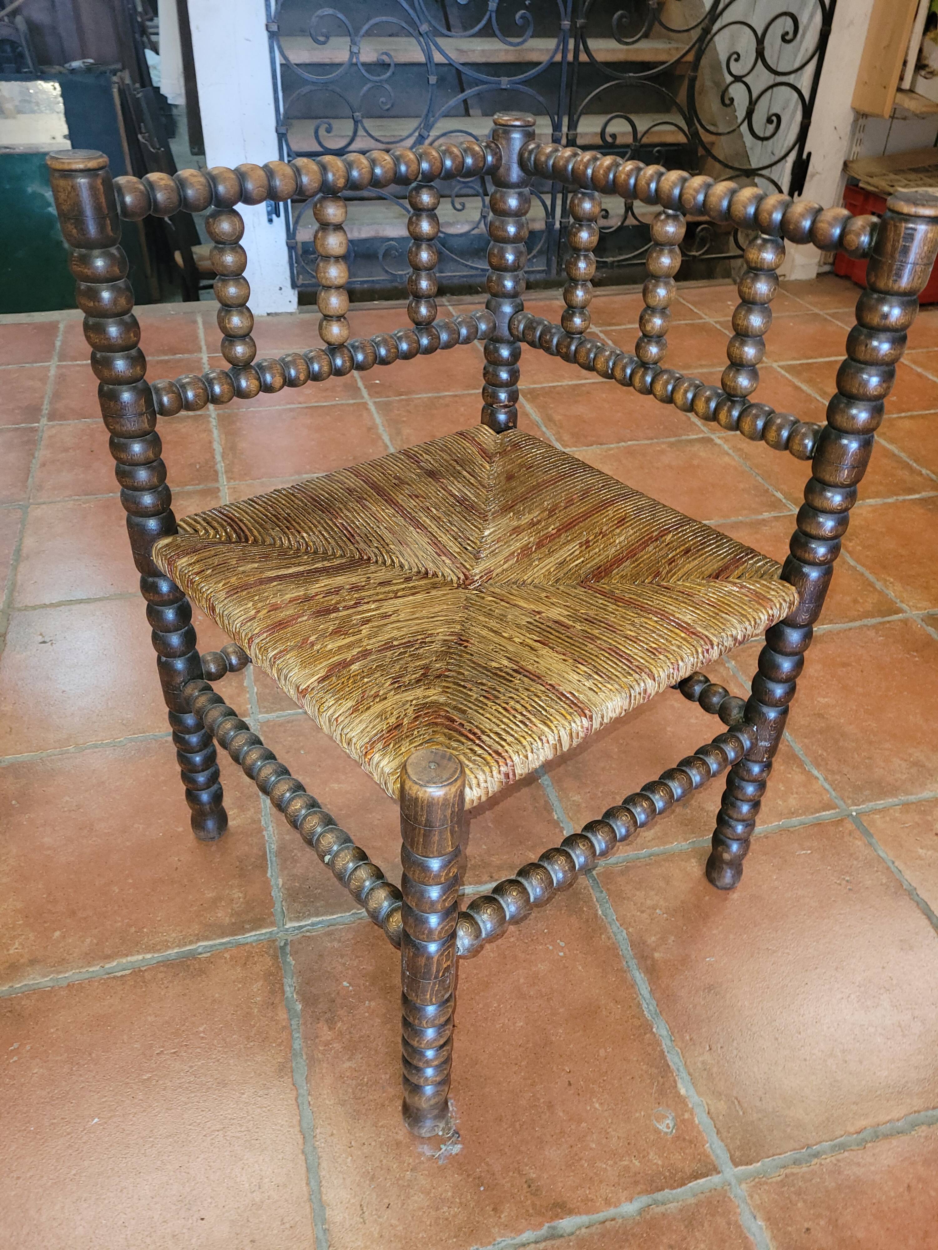 Old glitter corner chair