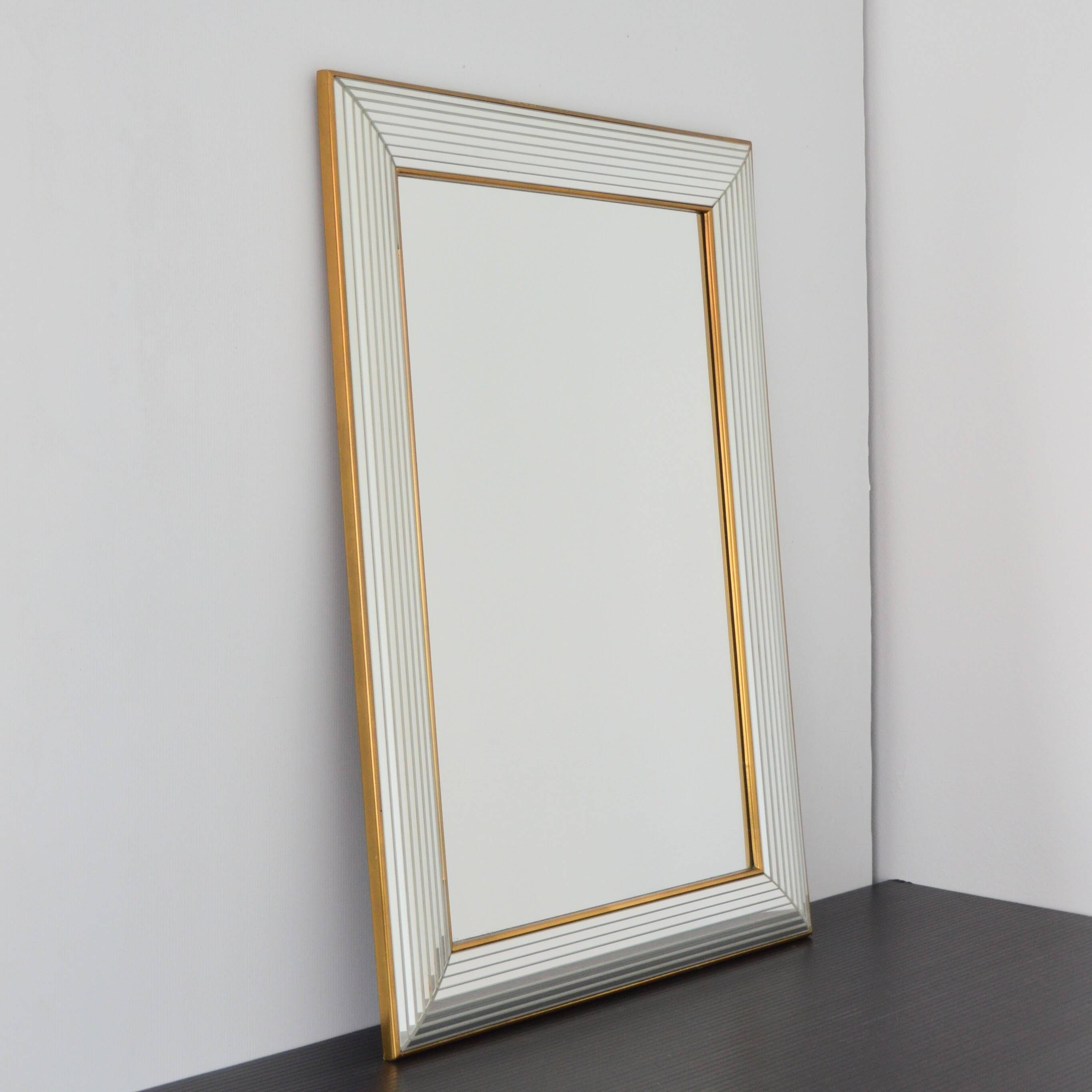 Deknudt Hollywood Regency Belgium Vintage 1970s Wall Mirror