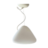 White glass pendant " Capsule " designed by Ross Lovegrove for Artemide. Italy 2010
