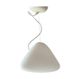 White glass pendant " Capsule " designed by Ross Lovegrove for Artemide. Italy 2010