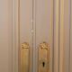 2 pairs of large antique Haussmann-style wardrobe doors from the 19th century.