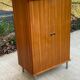 Scandinavian wooden chest of drawers sideboard cabinet with 2 doors 123cm