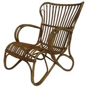Set of two Belse 8 model Rattan chairs by Dirk van Sliedregt Rohe Noordwolde 1960
