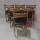 Suite of 6 chairs 1970