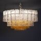 Vintage 1960s Murano Glass Pendant Chandelier, Italian Design