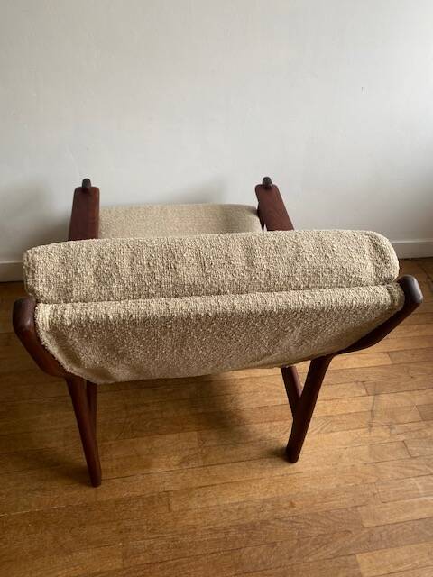 Fauteuil teck scandinave 1960