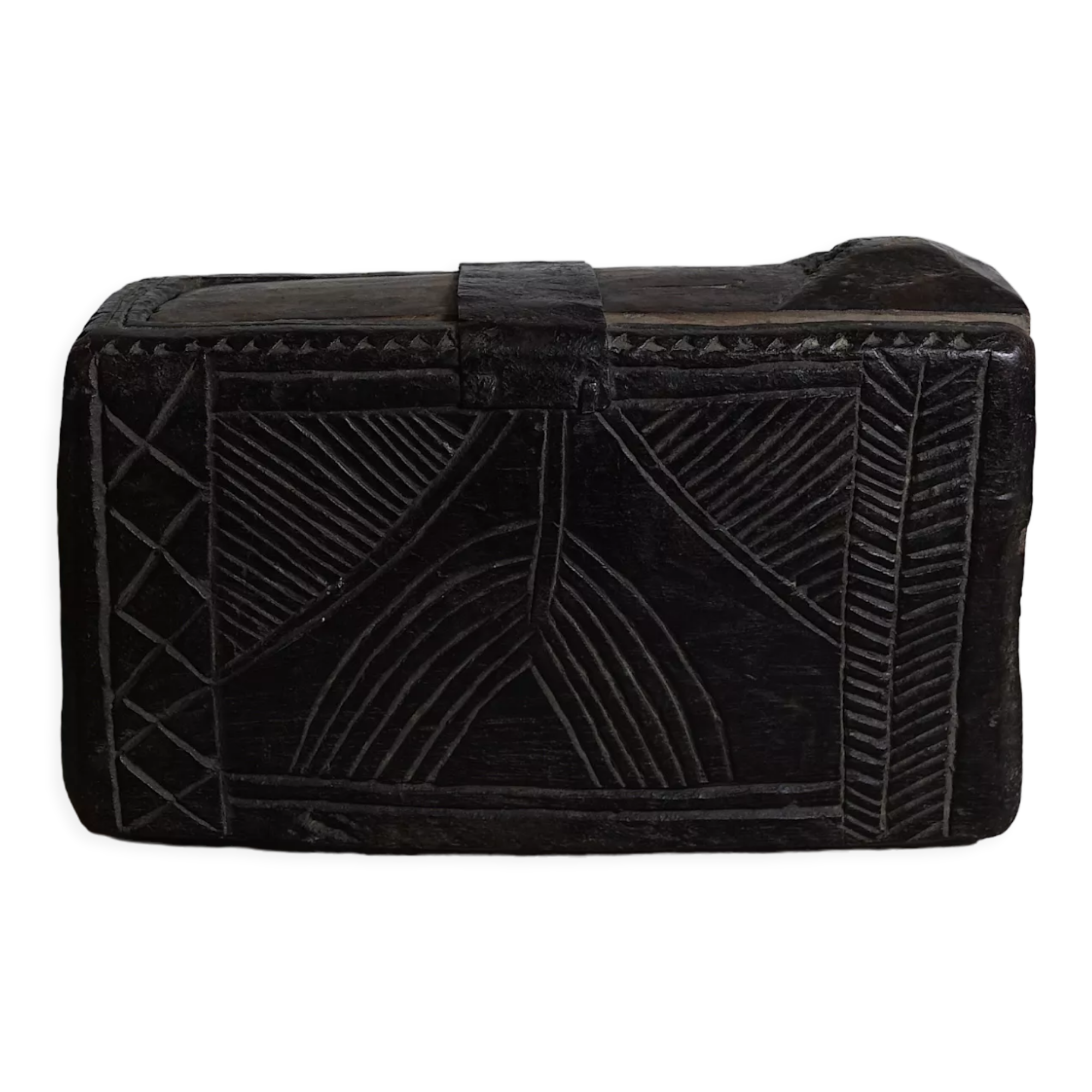 Old wooden spice box