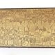 Elegant Rectangular Vintage Etched Brass Coffee Table by G. Urs, Italy
