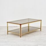 1980s smoked glass coffee table