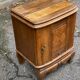 Art Deco bedside table in solid oak from the 1950s.