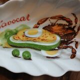 6 antique avocado cups