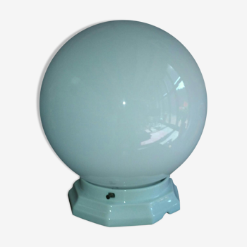 Ceiling light globe art deco porcelain Limoges support