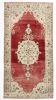 Red & Beige Oriental Vintage Rug 130x257Cm SK 22857