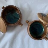 2 cassolettes en grès vernissé, Poterie de la Colombe