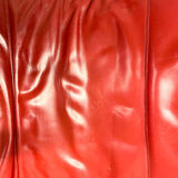 B&B Italia red leather lounge chair by Jeffrey Bernett