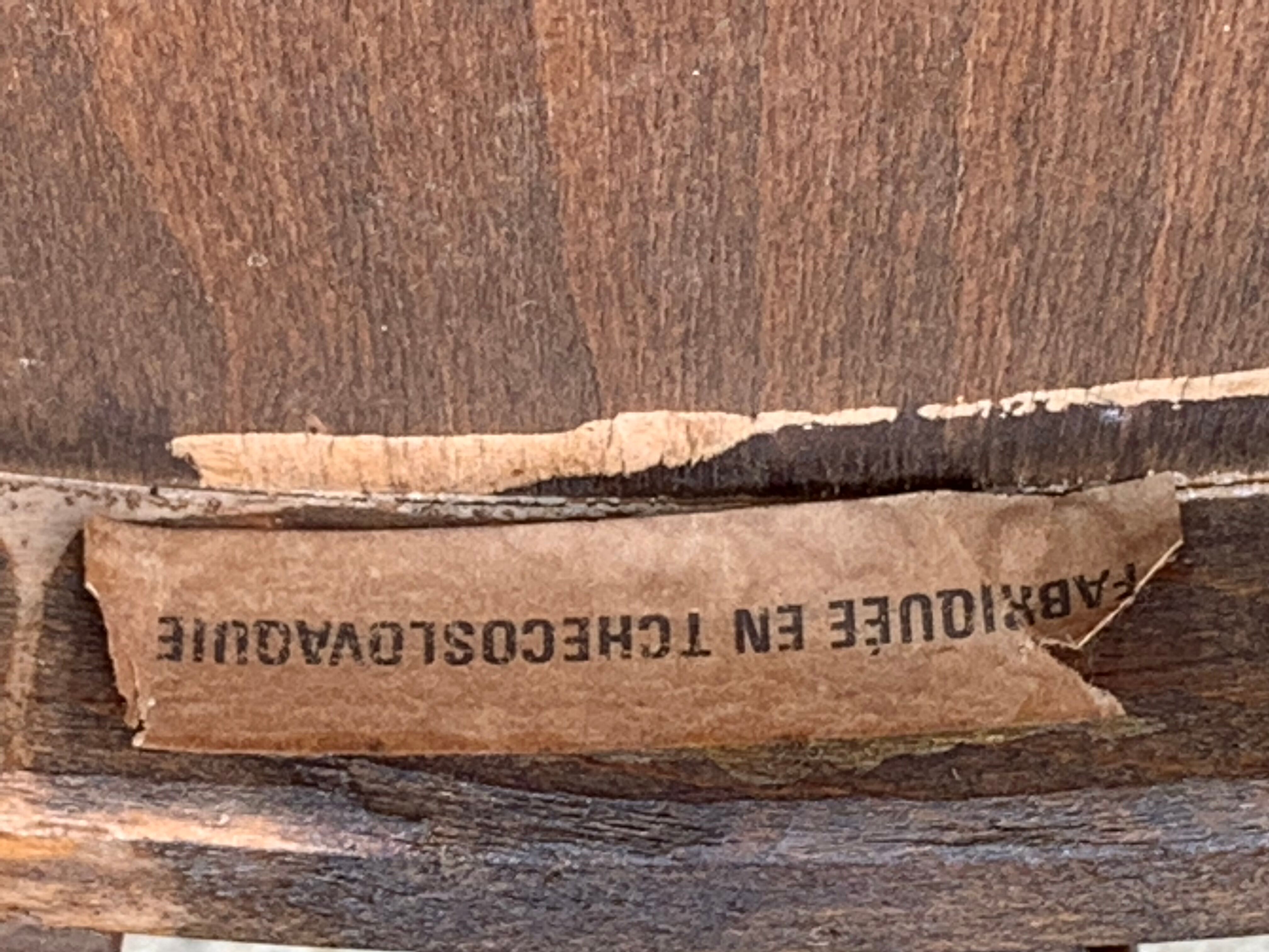 Bistro chairs 1950 made in Czechoslovakia