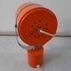 Lampe orange orientable des années 60-70