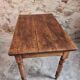 Table française ancienne en noyer – Table de cuisine ou bureau du XIXe siècle avec tiroir (100 × 64 × 74 cm)