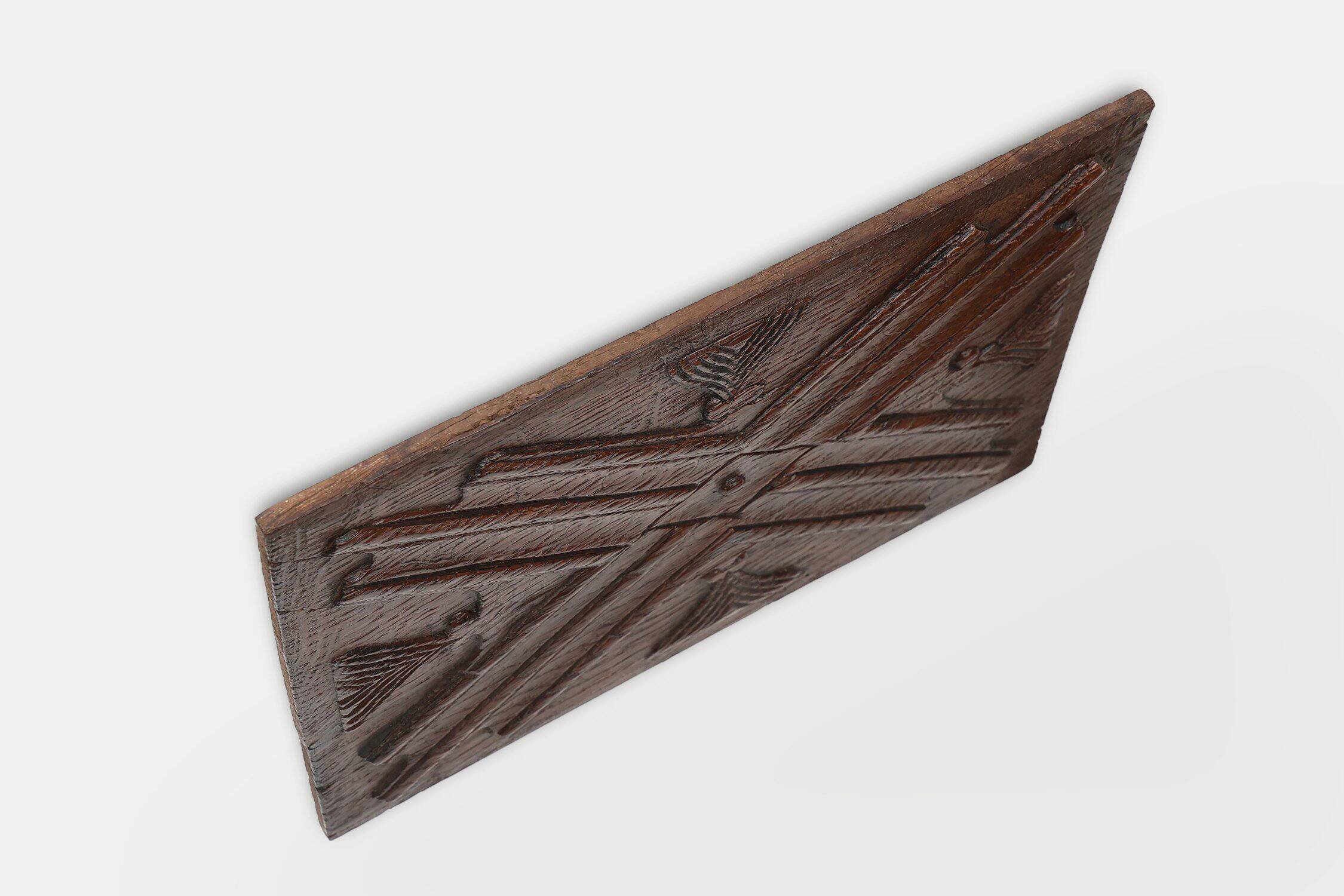 16th Century Gothic Sculpted Oak Panel, Belgium