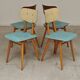 Lot de 4 chaises bois TON Bystrice ( Thonet ) bleu clair , lot 2