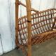 Porte revues vintage rotin et bambou