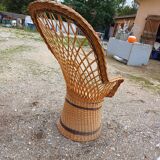 Emmanuelle wicker armchair